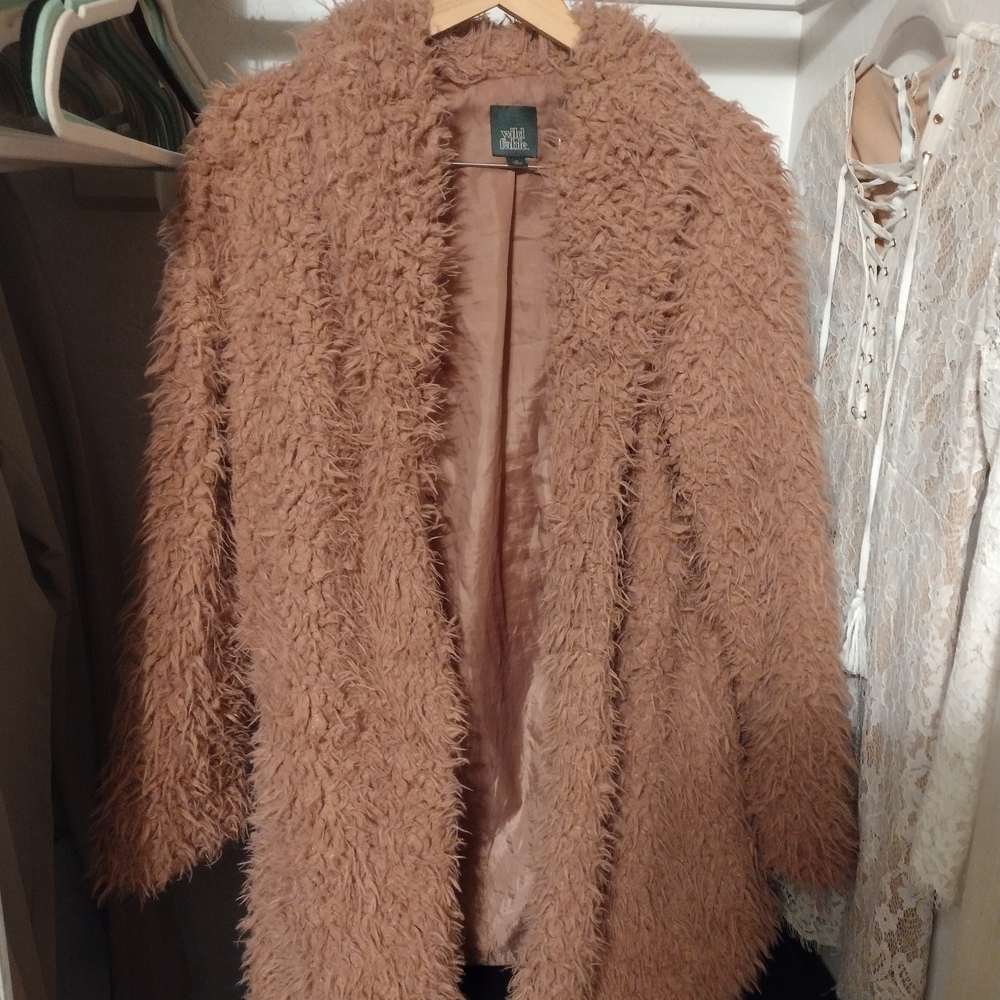 Wild Fable Cozy Brown Teddy Jacket